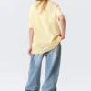 Regular Fit Cotton T-Shirt – Light Yellow – Tendre Orage