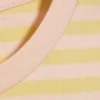 Regular Fit Mini T-Shirt – Striped Lime Yellow/Peach Pink