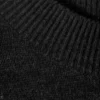 Regular Fit Wool-Blend Crew-Neck Sweater – Black