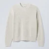 Regular Heavy Knit Sweater – Ecru