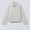 Regular Linen Blend Jacket – Light Dusty Mole