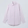 Regular Poplin Shirt – Pastel Purple Stripe
