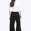 Relaxed Barrel Leg Scuba Sweatpants – Black