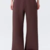 Relaxed Barrel Leg Scuba Sweatpants – Burgundy