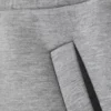 Relaxed Barrel Leg Scuba Sweatpants – Grey Melange