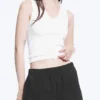 Relaxed Boxer Cotton Shorts – Checked Black