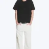 Relaxed Boxy Cotton T-Shirt – Black