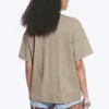 Relaxed Boxy Cotton T-Shirt – Light Mole