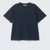 Relaxed Boxy Cotton T-Shirt – Navy Blue