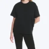 Relaxed Boxy Cotton T-Shirt – Striped Dark Blue