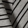 Relaxed Boxy Cotton T-Shirt – Striped Grey