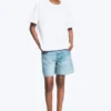 Relaxed Boxy Cotton T-Shirt – White