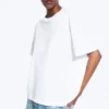 Relaxed Boxy Cotton T-Shirt – White