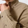 Relaxed Boxy Poplin Shirt – Beige Check