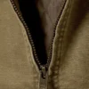 Relaxed Boxy Zip Jacket – Beige
