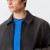 Relaxed Boxy Zip Jacket – Black