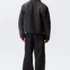 Relaxed Boxy Zip Jacket – Black