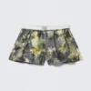 Relaxed Cotton Boxer Shorts – Dark Grey – Dirty Floral