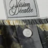 Relaxed Cotton Boxer Shorts – Dark Grey – Dirty Floral
