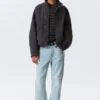 Relaxed Cotton Canvas Jacket – Washed Black
