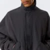Relaxed Cotton Canvas Jacket – Washed Black