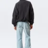 Relaxed Cotton Canvas Jacket – Washed Black