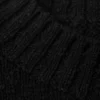 Relaxed Distressed Knitted Vest – Black