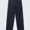 Relaxed Fit Denim Suiting Trousers – Slub Rinse – Dark Blue