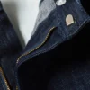 Relaxed Fit Denim Suiting Trousers – Slub Rinse – Dark Blue