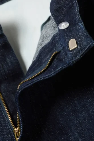 Relaxed Fit Denim Suiting Trousers – Slub Rinse – Dark Blue
