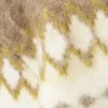 Relaxed Fit Fluffy Knit Sweater – White/Dark Beige Fairisle