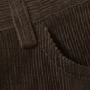 Relaxed Fit Low Rise Corduroy Trousers – Brown
