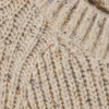 Relaxed Fit Nepped Knit Sweater – Dusty Ecru Melange