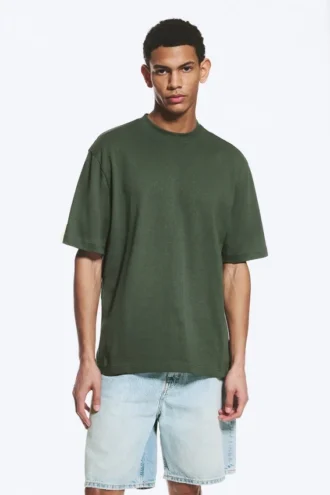 Relaxed Fit T-Shirt – Dark Green