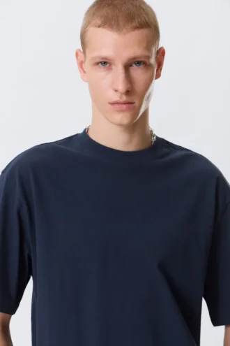 Relaxed Fit T-Shirt – Dark Navy Blue