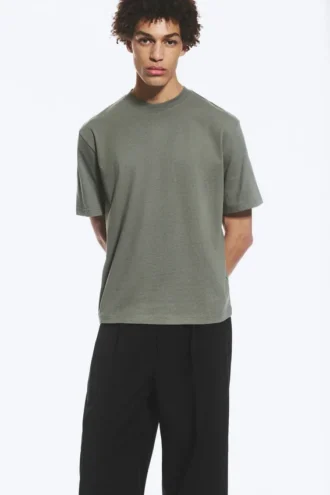 Relaxed Fit T-Shirt – Light Dusty Khaki Green