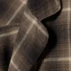 Relaxed Flannel Pyjama Shirt – Checked Dark Brown