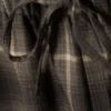 Relaxed Flannel Pyjama Trousers – Checked Dark Brown