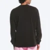 Relaxed Graphic Long-Sleeved T-Shirt – Black