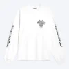 Relaxed Graphic Long-Sleeved T-Shirt – White – Synergy