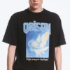 Relaxed Graphic Printed T-Shirt – Black – Birds