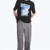 Relaxed Graphic Printed T-Shirt – Black – Birds