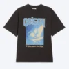 Relaxed Graphic Printed T-Shirt – Black – Birds