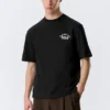 Relaxed Graphic Printed T-Shirt – Black – Team Building