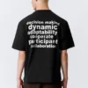 Relaxed Graphic Printed T-Shirt – Black – Team Building