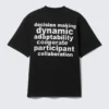 Relaxed Graphic Printed T-Shirt – Black – Team Building