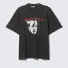 Relaxed Graphic Printed T-Shirt – Black – Thunder Tour