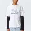 Relaxed Graphic Printed T-Shirt – White – Reclaim Your Wisdom