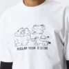 Relaxed Graphic Printed T-Shirt – White – Reclaim Your Wisdom