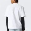 Relaxed Graphic Printed T-Shirt – White – Reclaim Your Wisdom